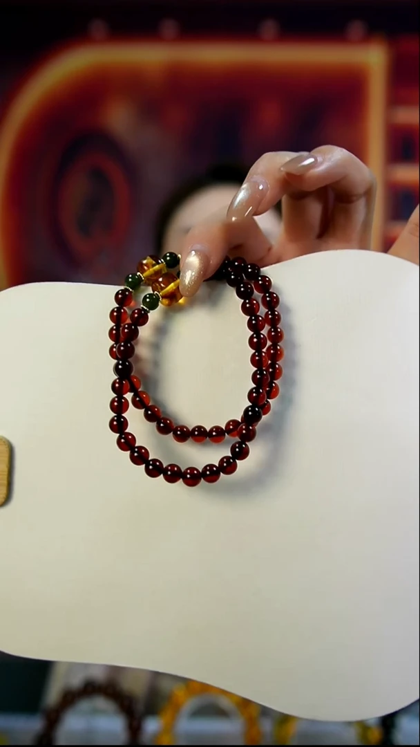 手链琥珀未镶嵌天然血珀手串