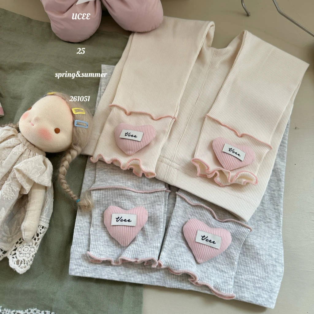 【釉兮】25春~女童立体爱心打底裤261051