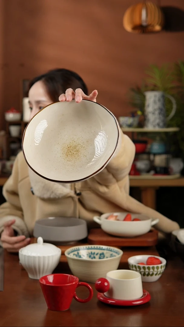 【闪购商品】盘8寸星空异形深盘 微瑕 凑满20发货