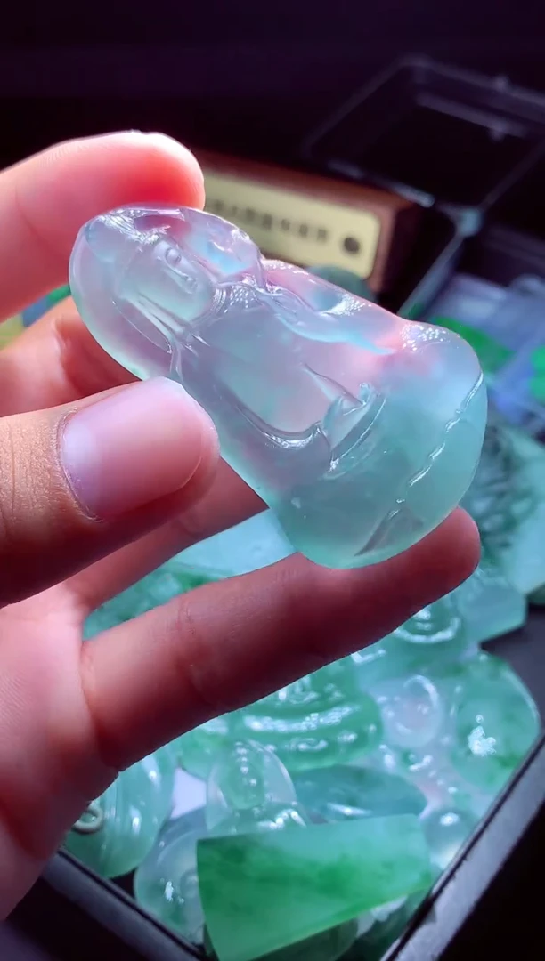 未镶嵌定制翡翠薛*#翡翠毛货定制