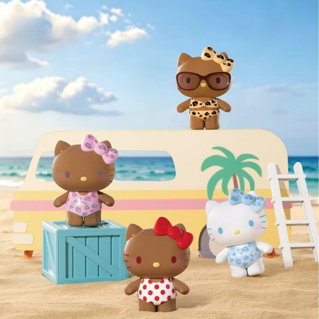 【笑笑拆盒】Hello Kitty泳衣派对系列萌粒可爱潮玩盲盒手办摆件