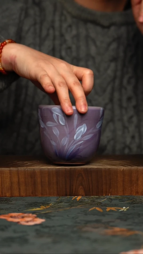 瓷片釉下彩手工手绘同款陶器