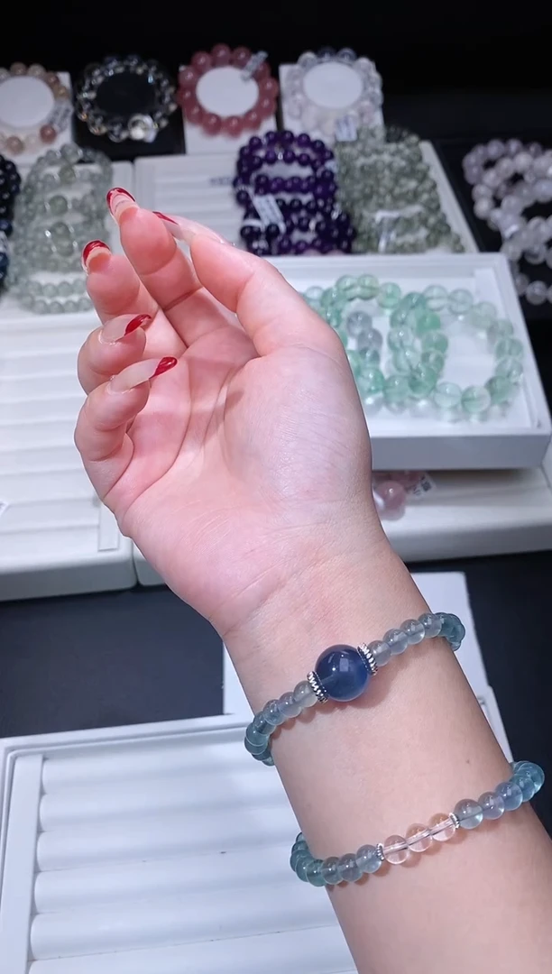 【闪购商品】萤石手链合金118.45萤石手串