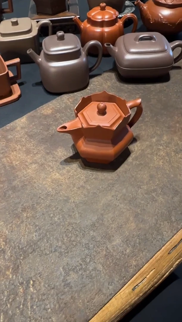 【闪购商品】紫砂茶壶朱泥小僧帽 90cc