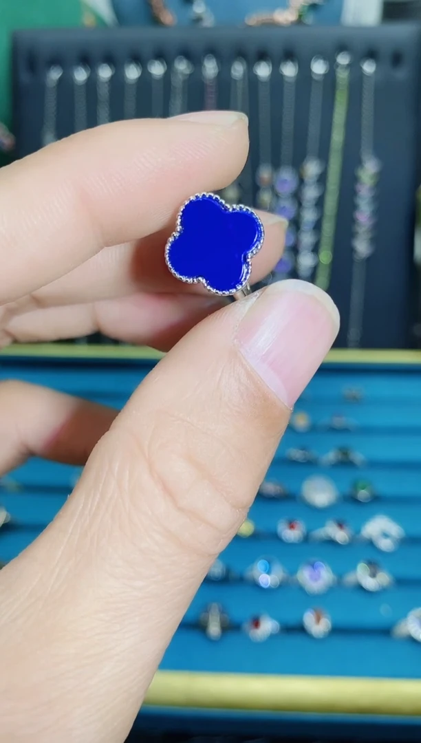 【闪购商品】青金石戒指银S925镶嵌1121