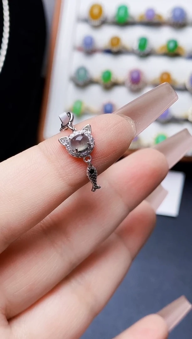 银S925镶嵌戒指翡翠0278