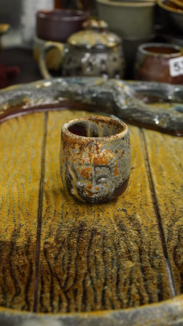 茶壶紫砂自然落灰柴烧紫砂作品