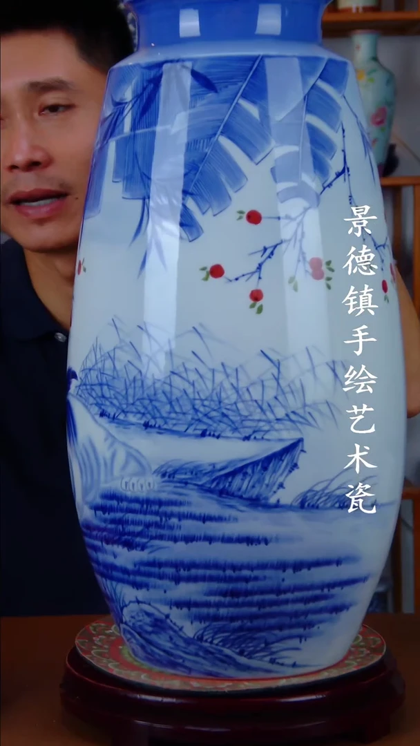 现代景德镇手工手绘陶瓷摆件56