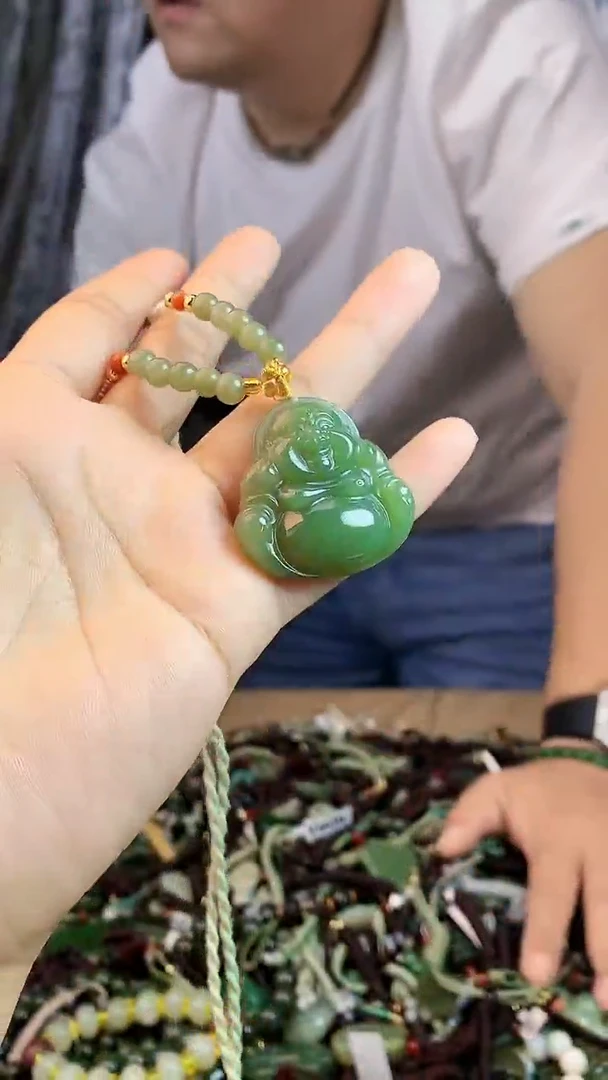 和田玉未镶嵌挂件1