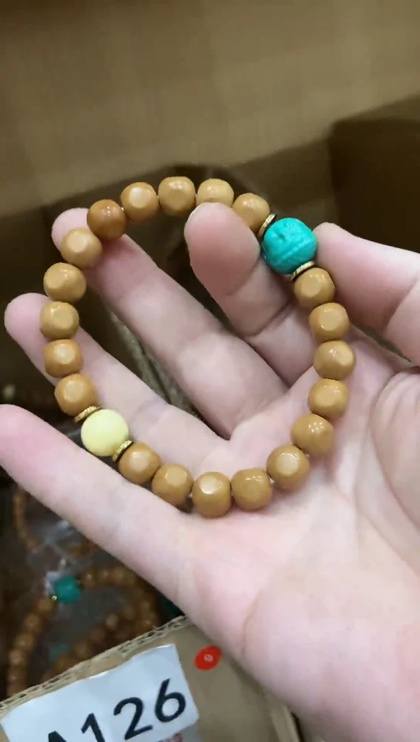 菩提手串/手链西***糖猴头雕刻小六方手串
