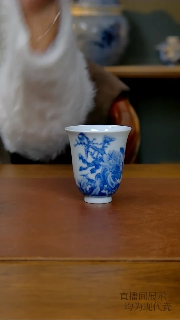 陶瓷花鸟闻香杯   486号