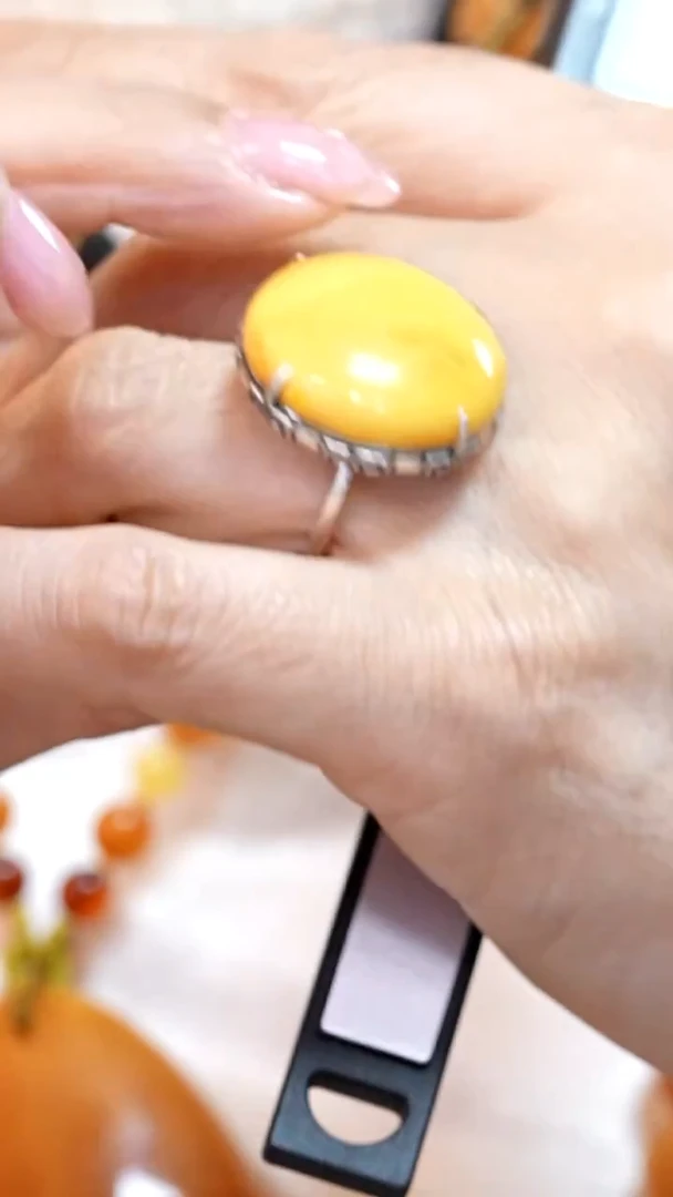 蜜蜡颈饰银S925镶嵌7883天然蜜蜡珠宝奇石云端妖孽全部保真