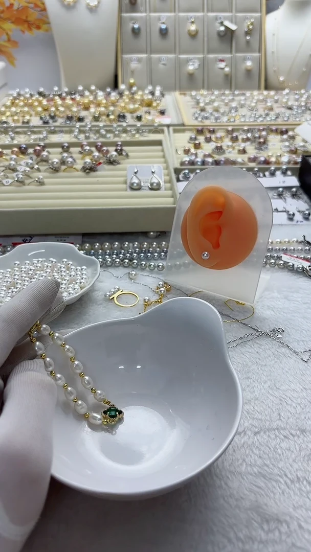 【闪购商品】淡水珍珠手链合金6-7