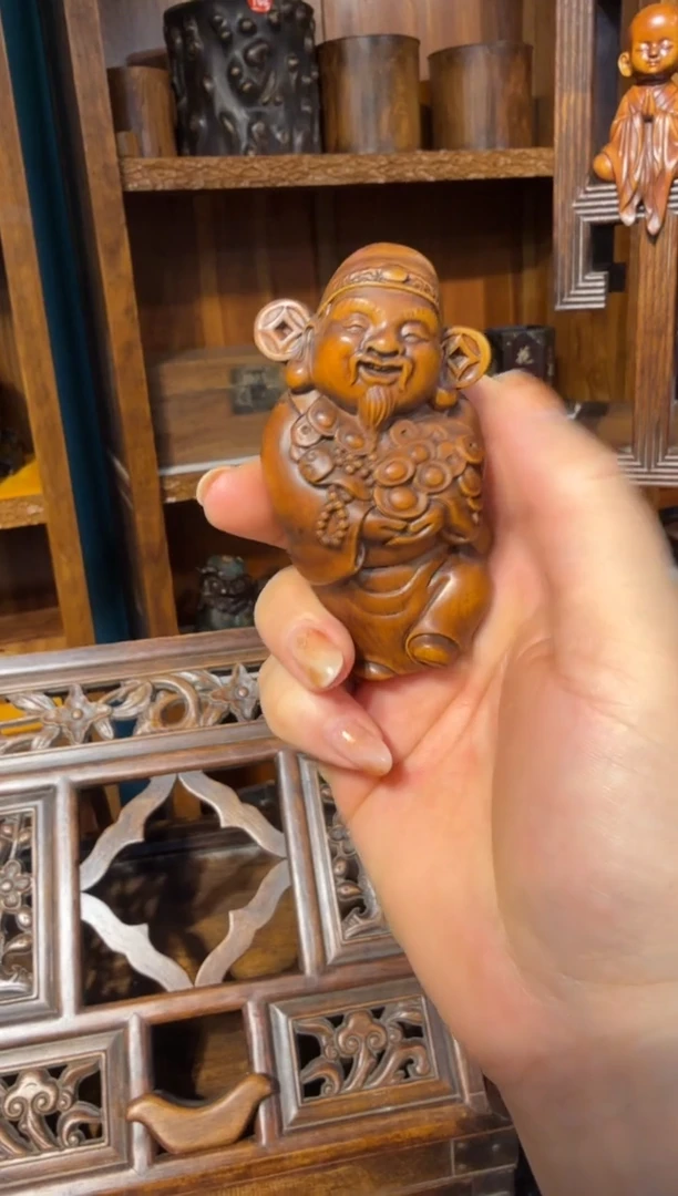 木黄杨木财神68.8888888888