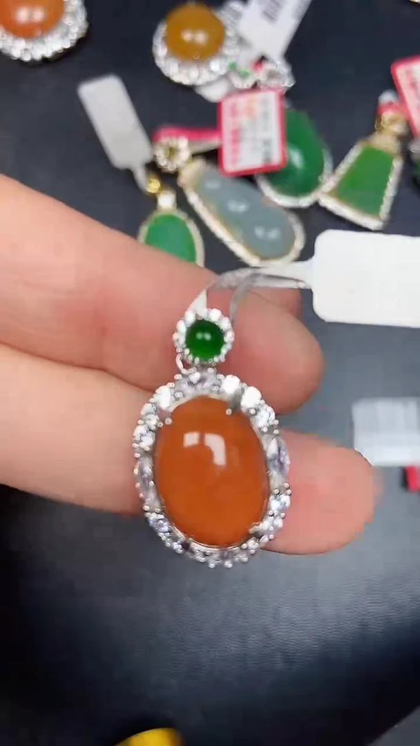 银S925镶嵌戒指翡翠1910