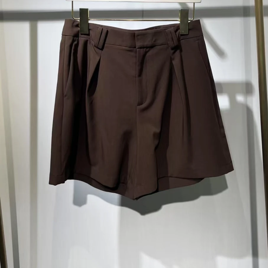 阔腿短裤-通勤百搭高腰休闲短裤0031SF