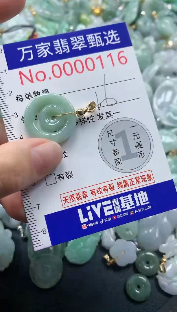 吊坠(不含链)未镶嵌翡翠0116