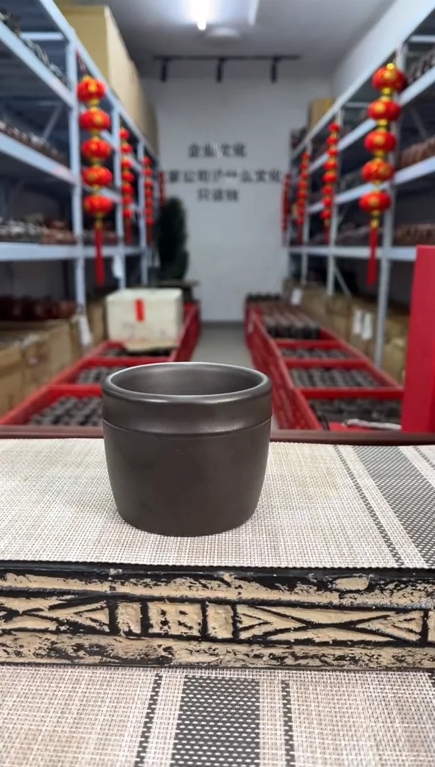 【闪购商品】紫砂茶杯石黄大口主人杯