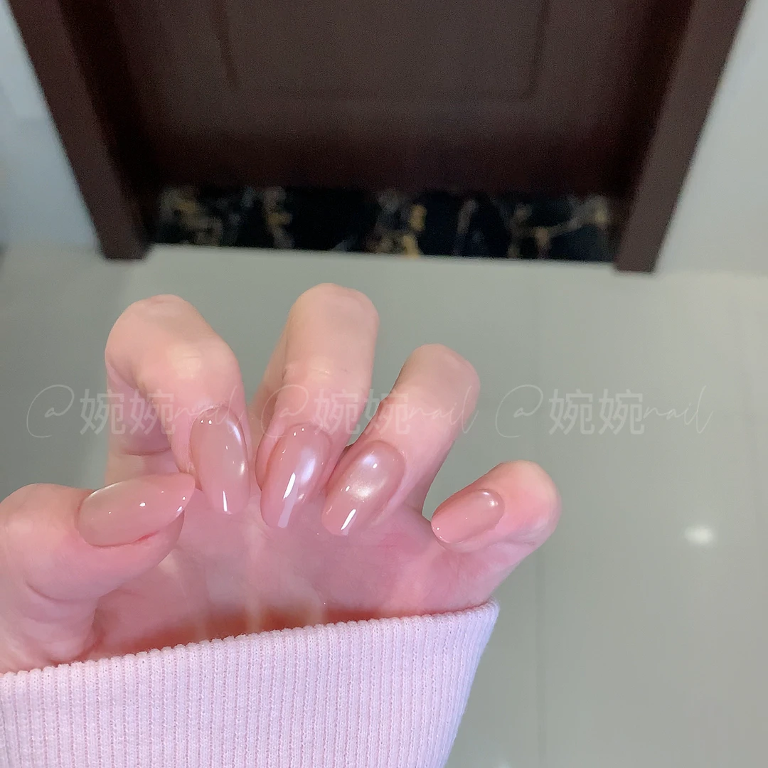 【捏捏脸】纯手工简约气质猫眼显白干净穿戴甲