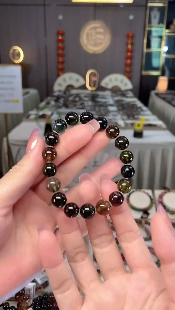未镶嵌老矿碧玺单圈手串10mm+碧玺多样性发一条hon