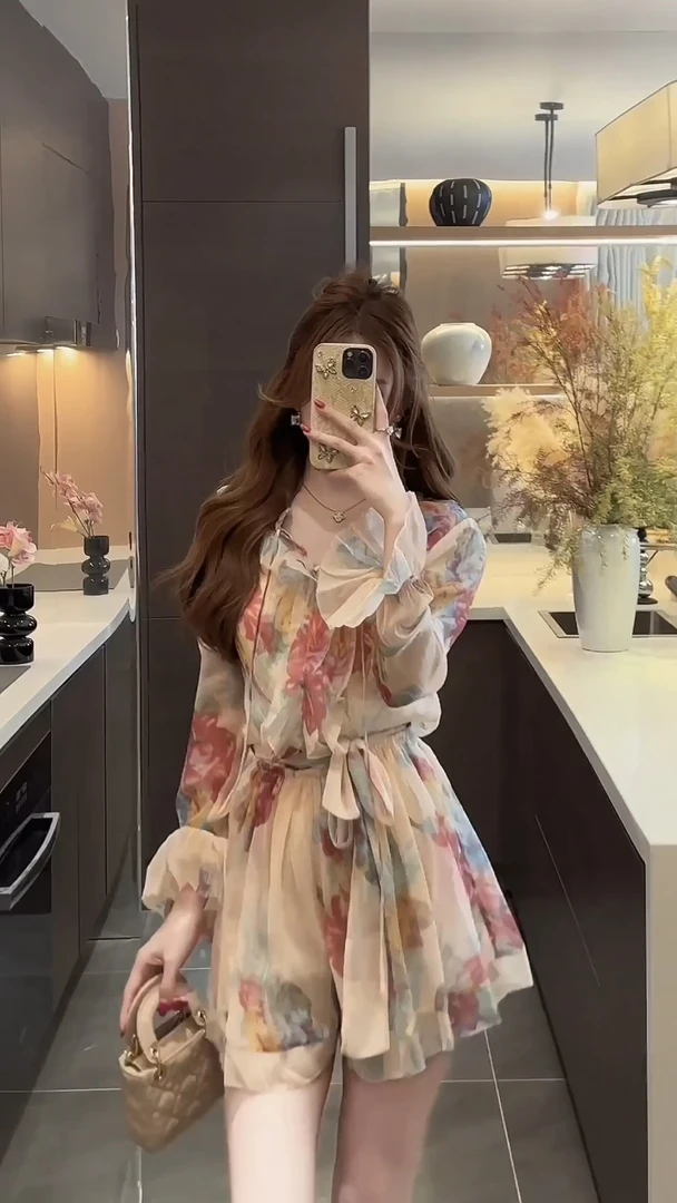 子芸定制铭顺【玫瑰人生】连衣裤裙预JJX5LYQ2703时尚印花设计师