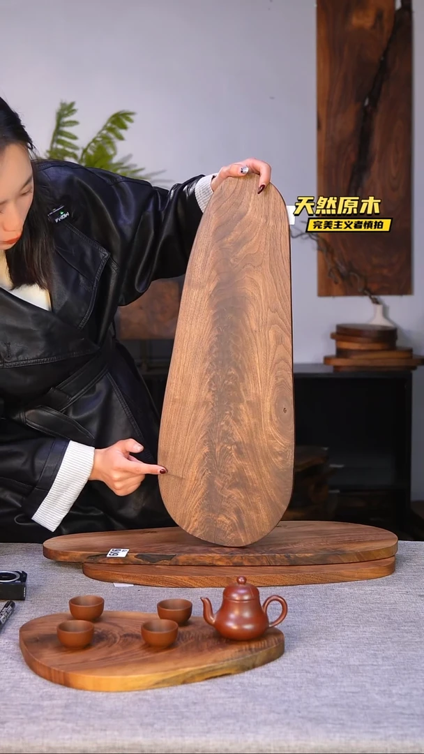 木北美黑胡桃原木.干裂疤结不属于商品质量问题完美主义者慎拍