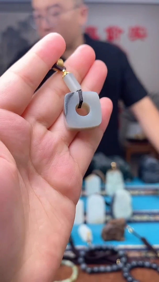 和田玉未镶嵌挂件1