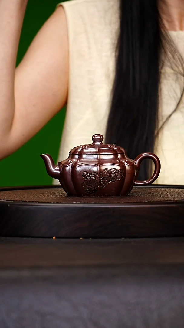 宜兴原矿高端紫砂 高温白麻子段