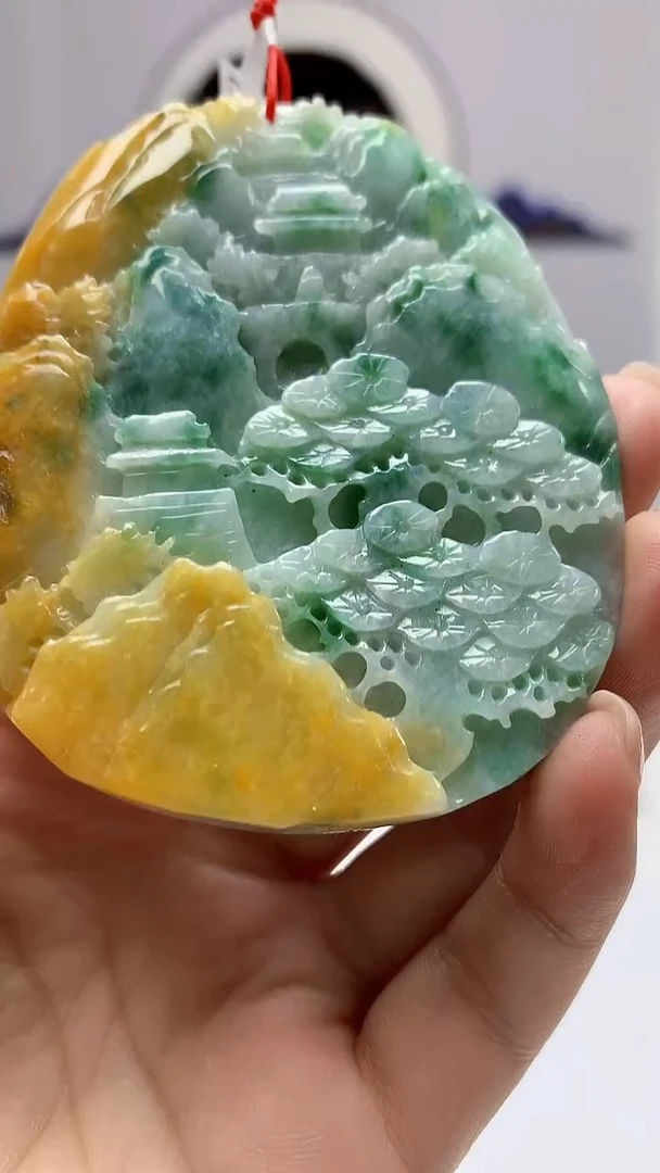 【闪购商品】定制翡翠未镶嵌4812ms-毛货155山水