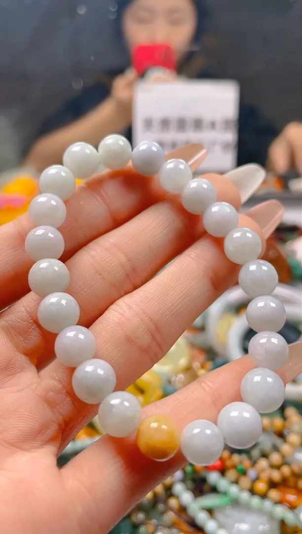 【闪购商品】翡翠颈饰未镶嵌8-9MM/K/翡翠A货一图一物