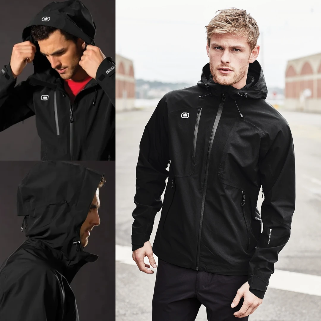 让人折服！太牛了！全压胶高端防风防雨弹力透气连帽冲锋衣夹克外套