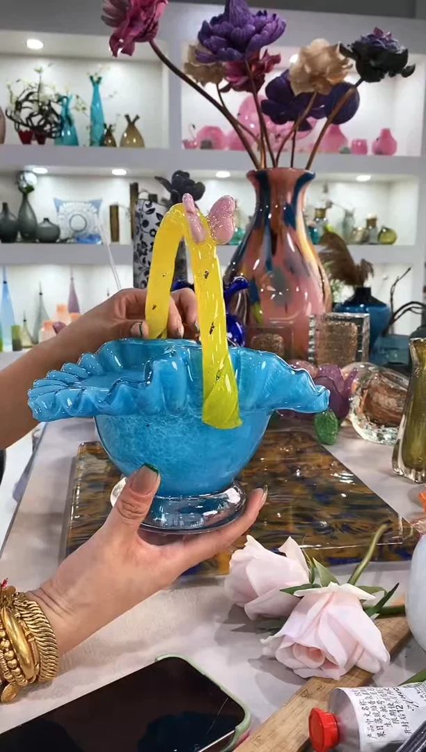慕忆家手作琉璃花瓶