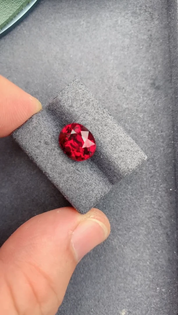 未镶嵌裸石定制碧玺4.1ct 卢比来碧玺 定制