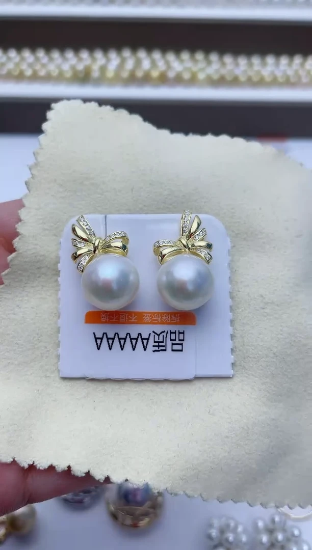 【闪购商品】淡水珍珠耳饰银S925镶嵌W17