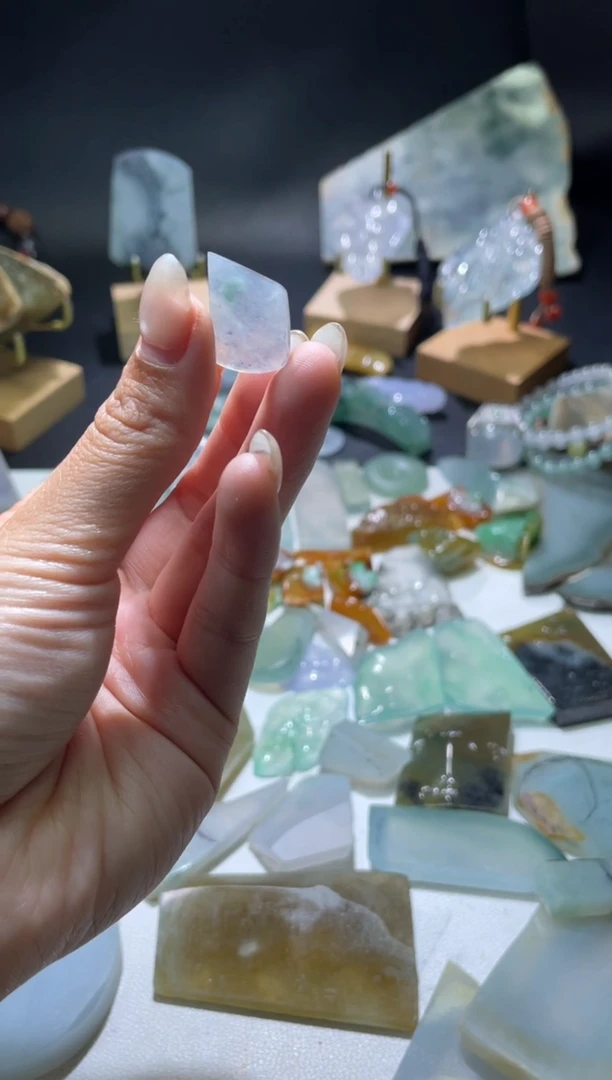 未镶嵌翡翠耳饰材料