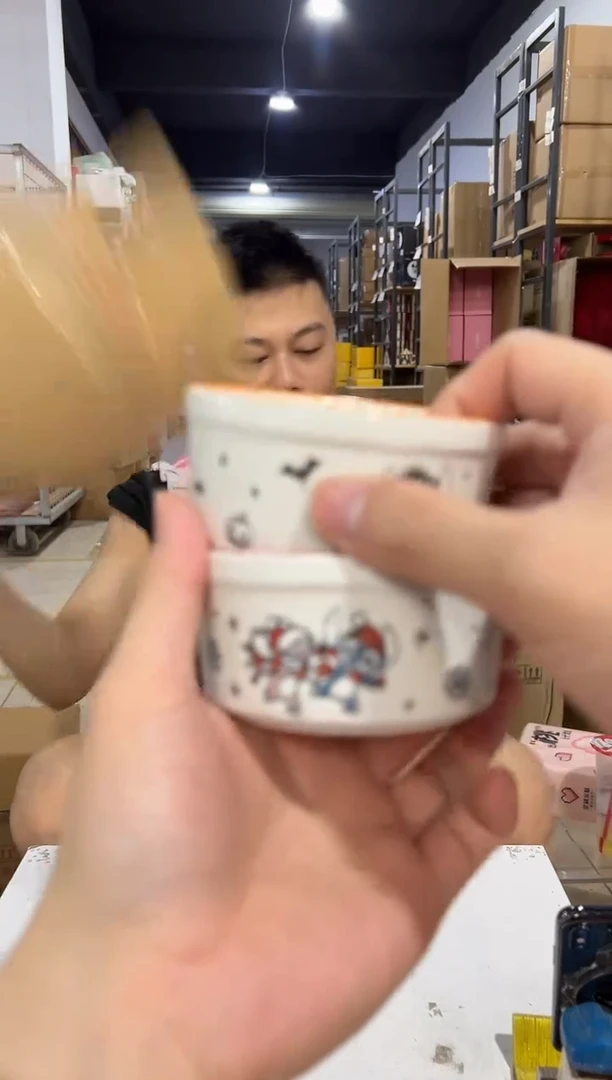 瓷片圣诞史迪仔小碗2件套