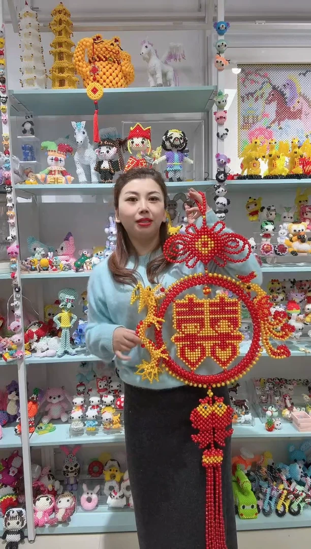 亚克力04071卡8地球珠龙凤喜材料包1套