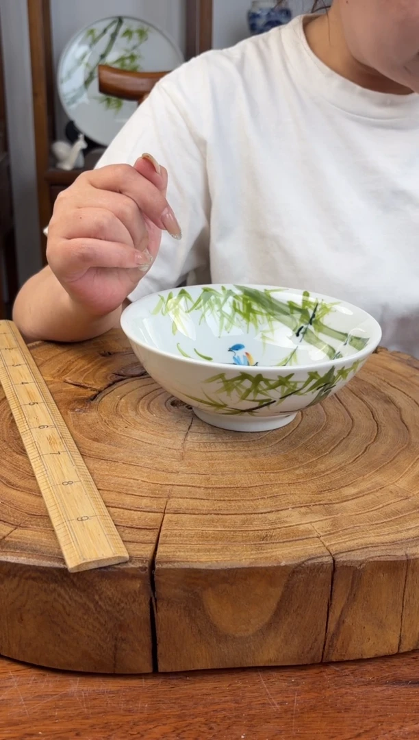 瓷片国韵瓷坊-手工手绘壮壮碗
