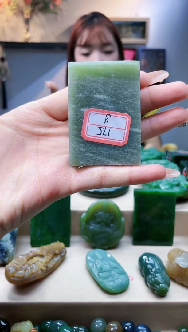 和田玉未镶嵌挂件4