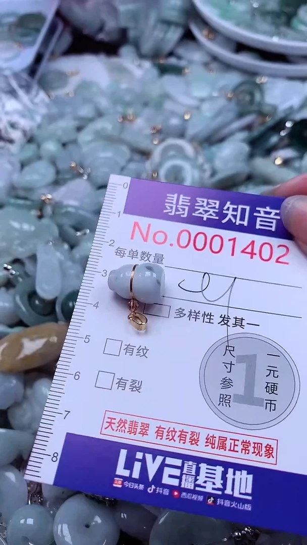 翡翠未镶嵌吊坠(不含链)1402