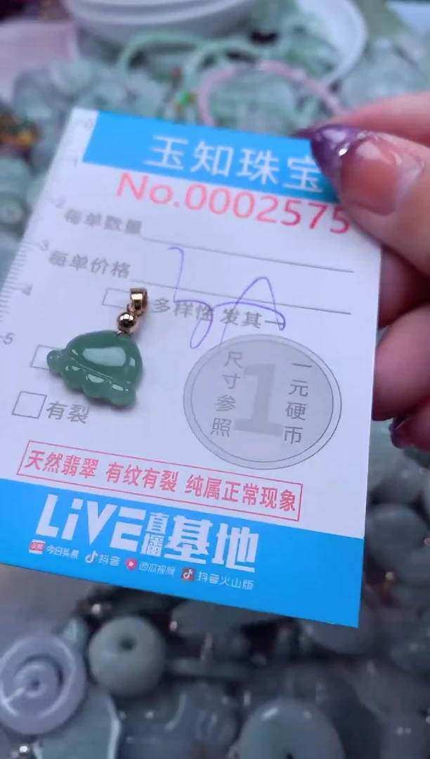 翡翠未镶嵌吊坠(不含链)2575