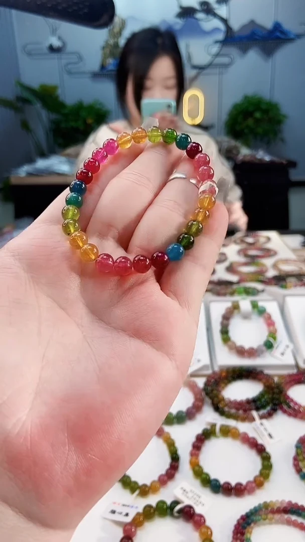 【闪购商品】碧玺手链未镶嵌G2615065单圈颜色微差发1