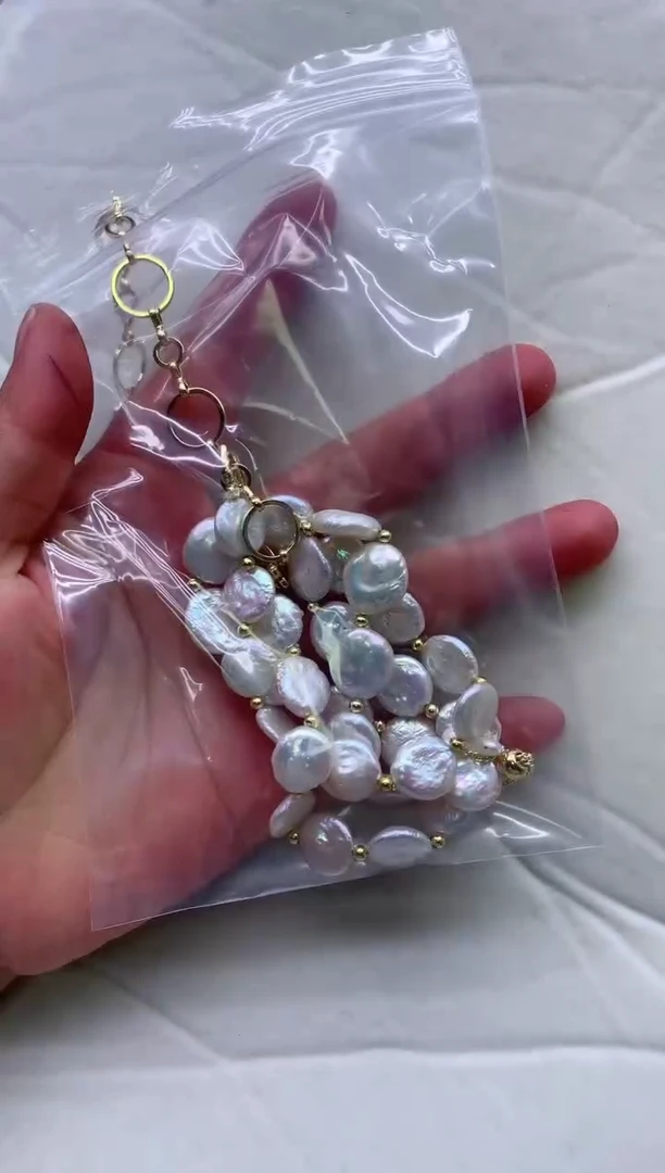 【闪购商品】淡水珍珠项链合金一起