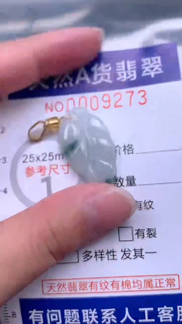 翡翠未镶嵌吊坠(不含链)1
