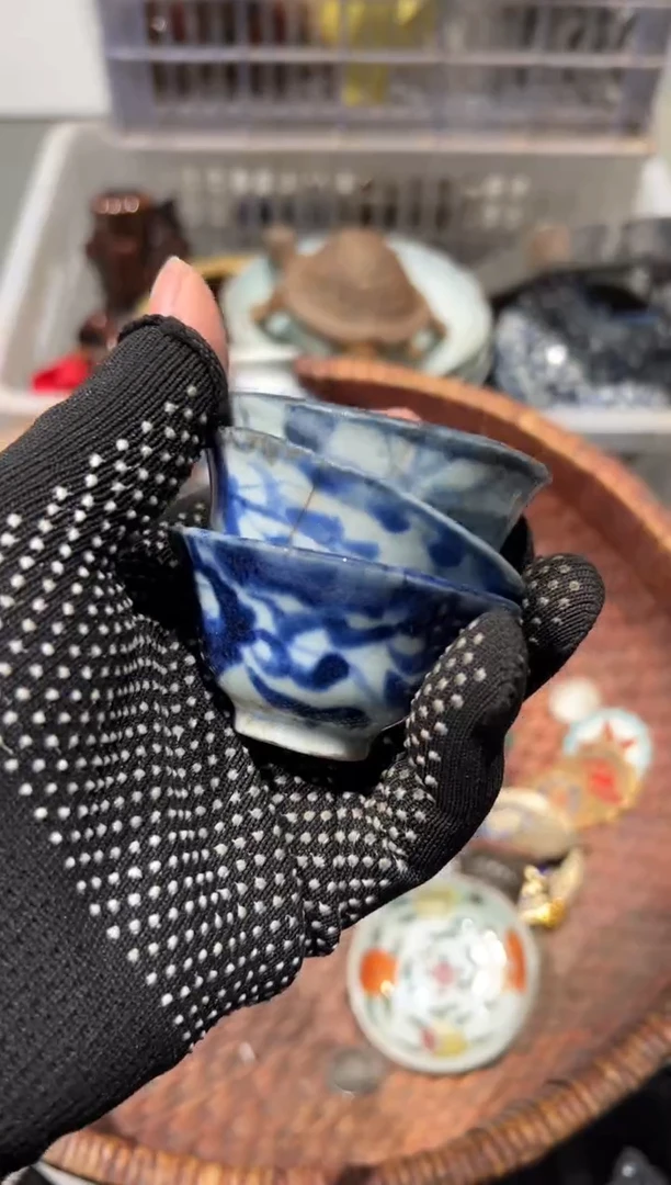 老*秒拍秒付瓷铜摆件