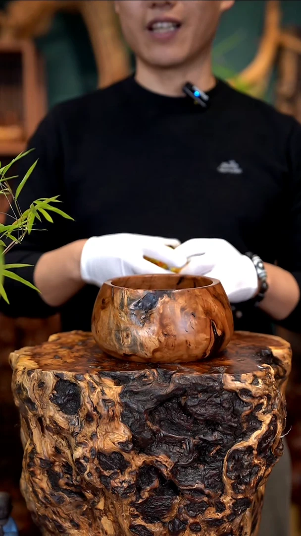 木雷击枣木聚宝盆