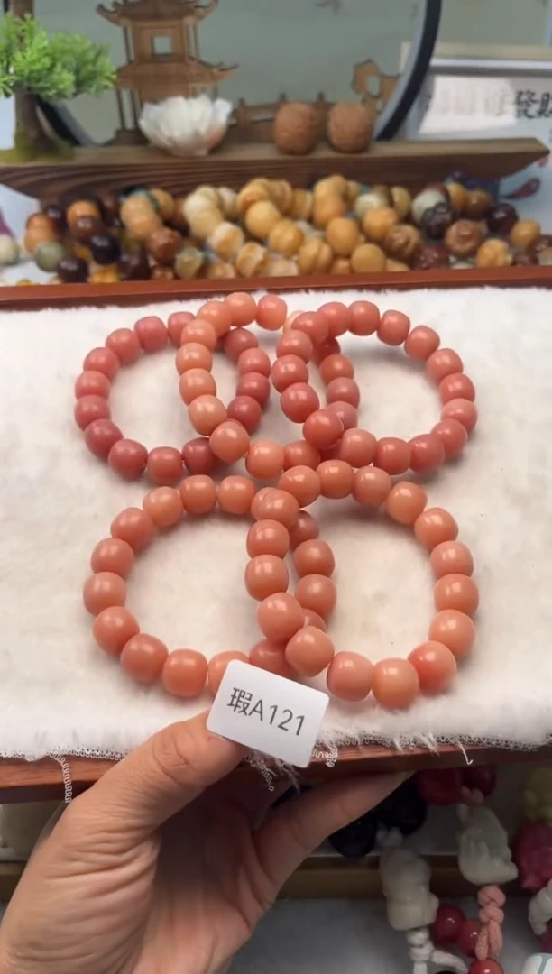 【闪购商品】菩提根/象牙果手串12+mm瑕桶珠随机一串不挑A121