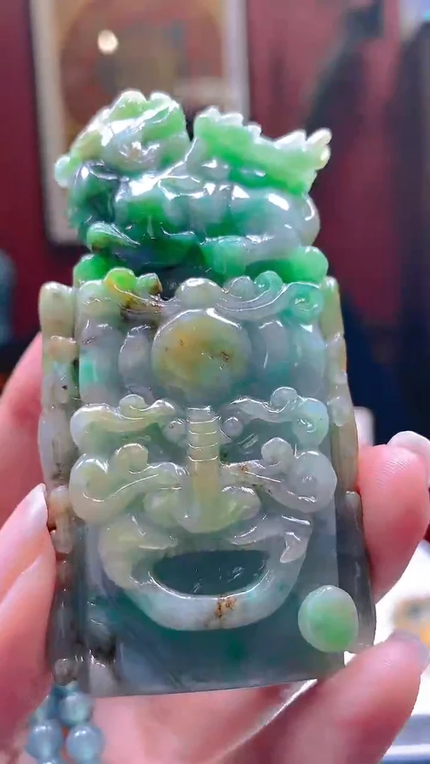 未镶嵌定制翡翠KK翡翠毛货吊坠-61