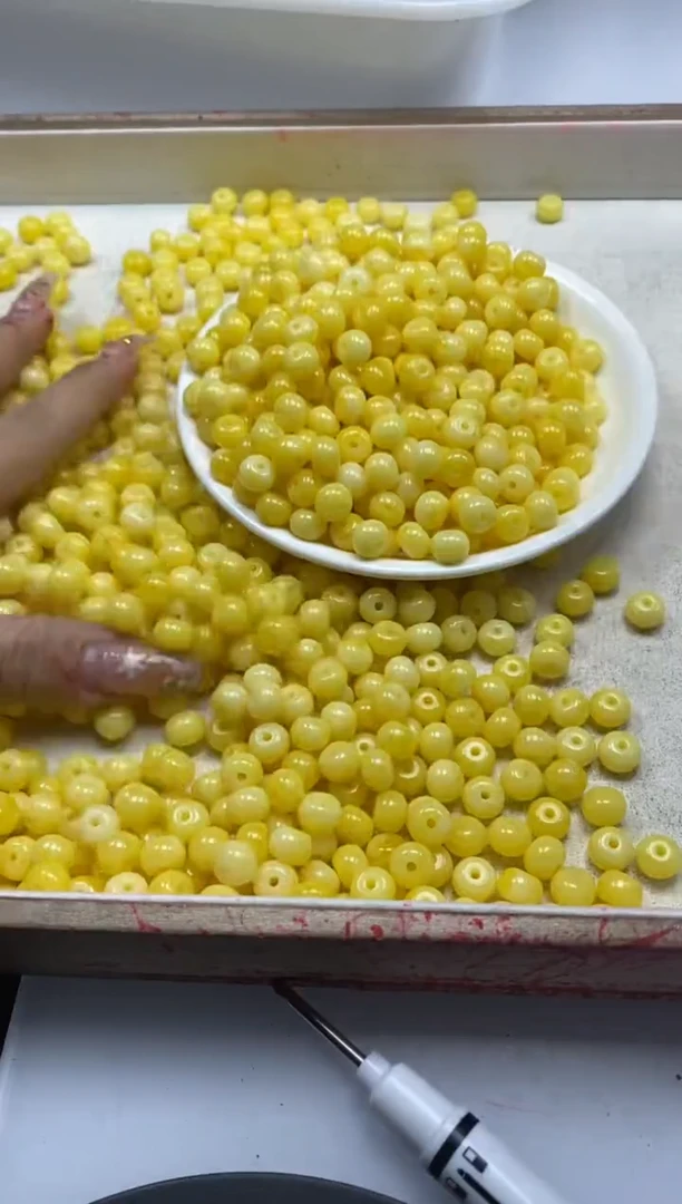 【闪购商品】蜜蜡颈饰未镶嵌w167蜜蜡算盘8*6mm*10颗