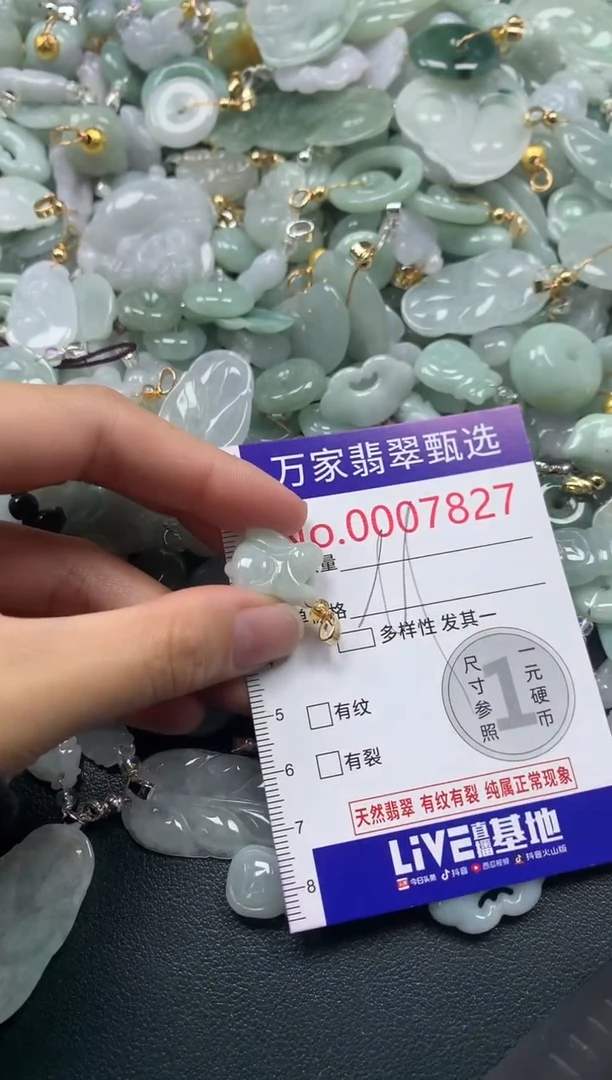 吊坠(不含链)未镶嵌翡翠7827